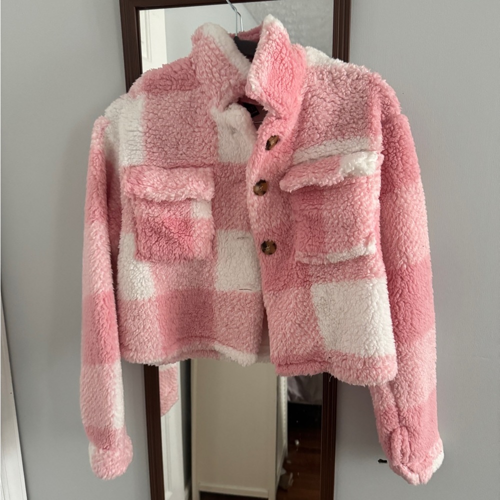 fluffy flannel jacket